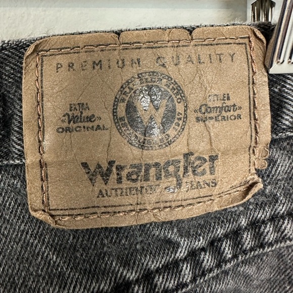 Wrangler Vintage Distressed Faded Black Jeans Sz 29 x 30 - Picture 8 of 9